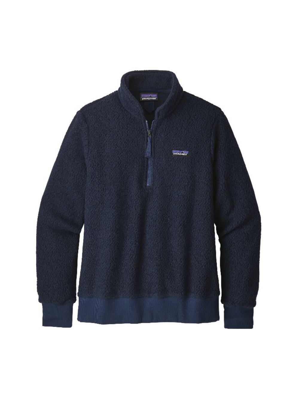 Patagonia Women's Woolyester Fleece Pullover in Navy Blue Size S